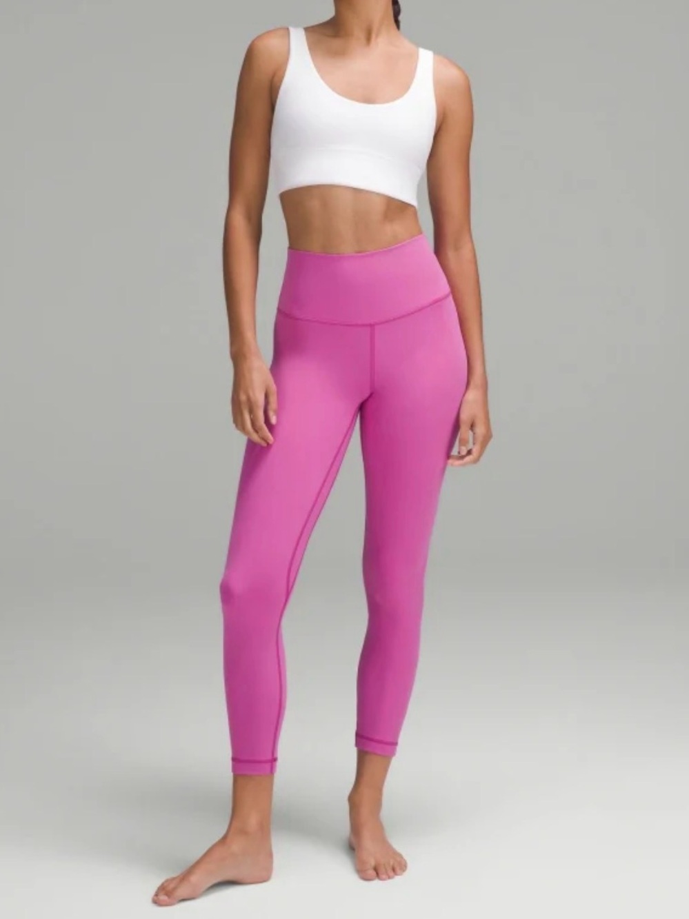 lululemon Align Pow Pink HR Leggings 25” & free tote - Picture 2 of 7